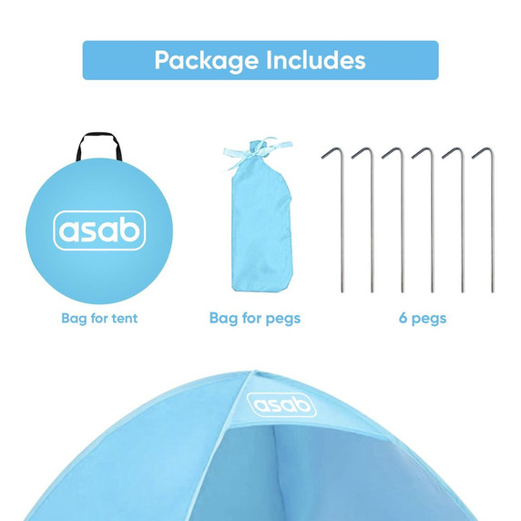 Pop Up Beach Tent Changing Room Privacy Tent Portable Family 1 Person - BLUE