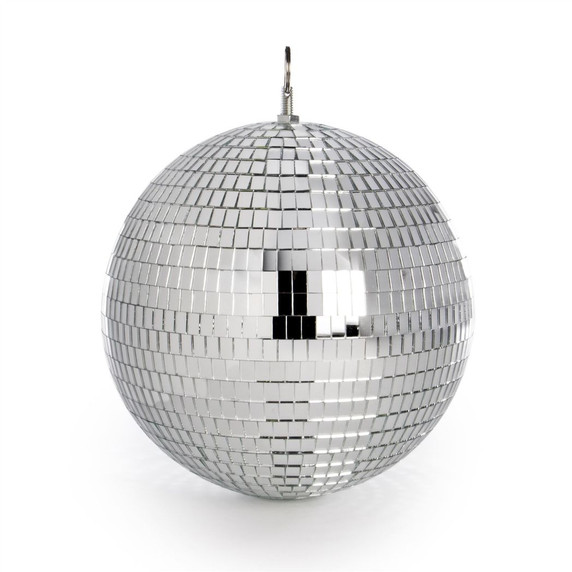 Shiny 20cm Mirror Disco Ball with Sparkling Glass Facets