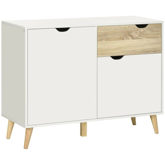 Modern Sideboard Storage Cabinet, Accent Cupboard with Drawer for Living Room