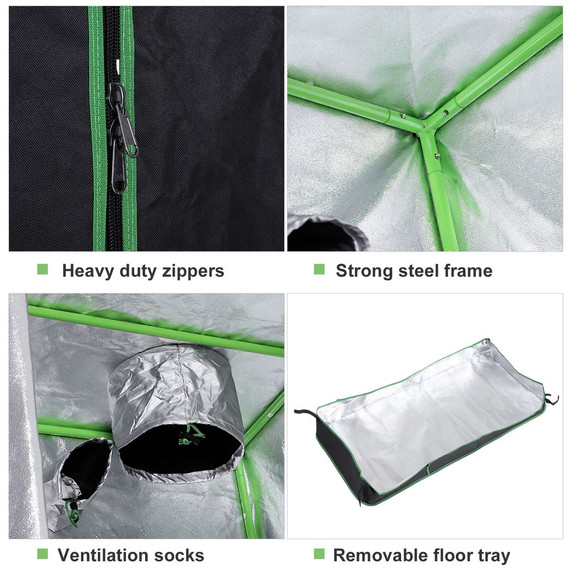 Outsunny Mylar Hydroponic Grow Tent
