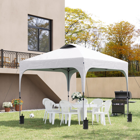 Outsunny 3x3M Pop Up Gazebo - Adjustable Height and UV50+ Canopy