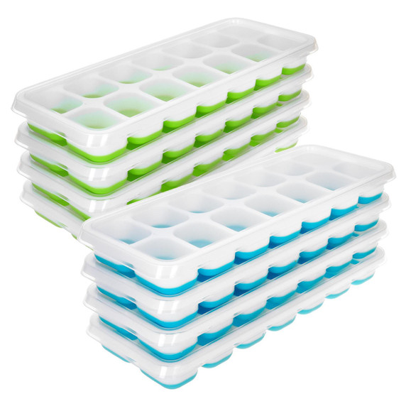  Easy Push Ice Cube Tray Set