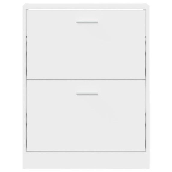 Shoe Cabinet White 59x17x81 cm Engineered Wood