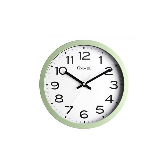 Ravel 25cm White Dial Sage Wall Clock R.WC.25.11