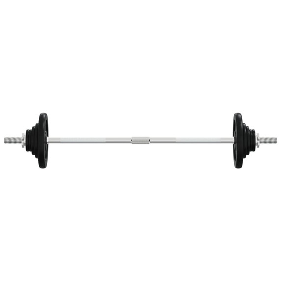 Barbell with Plates 90 kg Cast Iron