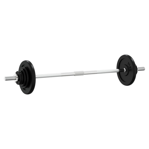 Barbell with Plates 60 kg Cast Iron