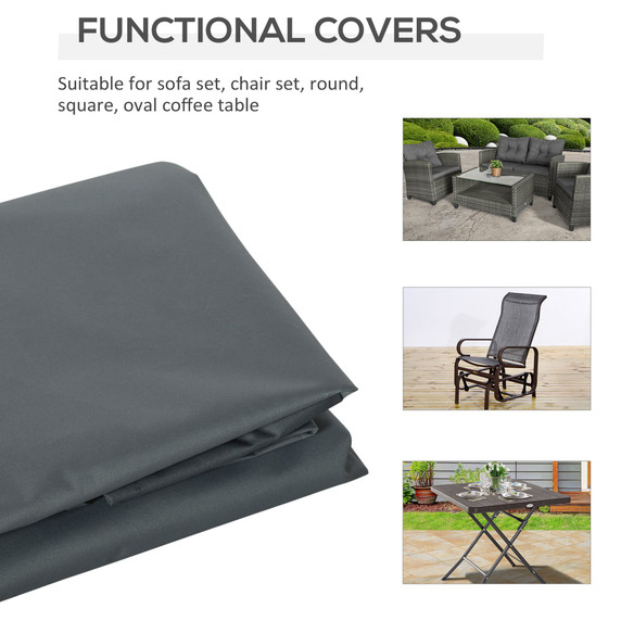 200x86cm Outdoor & Garden Furniture Table Chair Sofa Set Cover Water Resistant