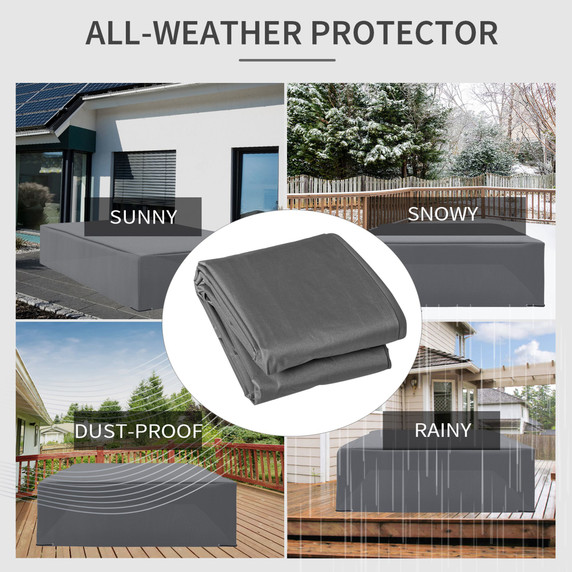 225x210cm Outdoor Garden Furniture Protective Cover UV Resistant Outsunny