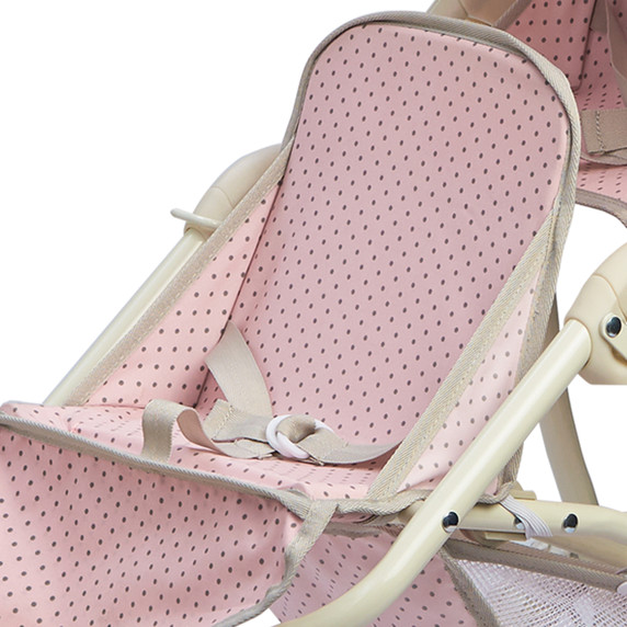 Olivia's Little World Dolls Twin Pram Stroller Pushchair For Baby Dolls