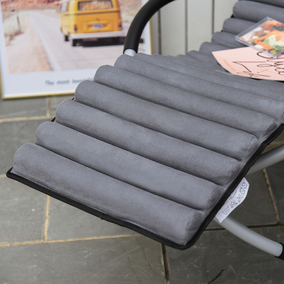 Breathable Mesh Rocking Chair Design Orbital Mat Removable Black Grey