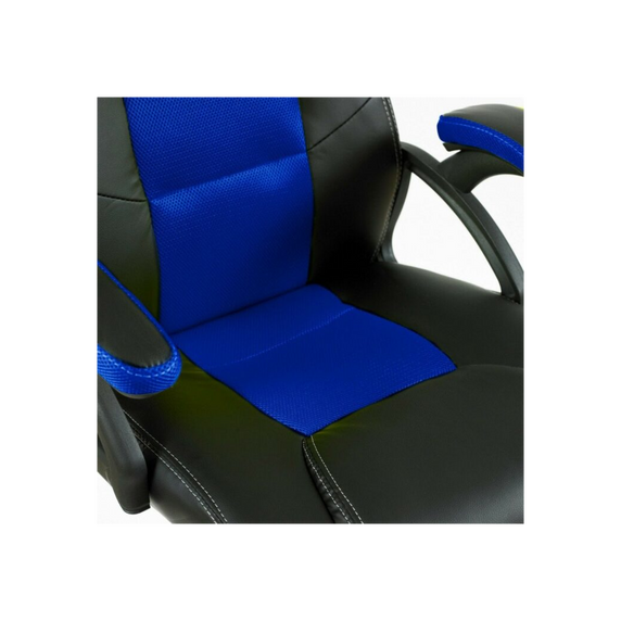 Neo Blue/Black Leather Mesh PC Gaming Office Chair