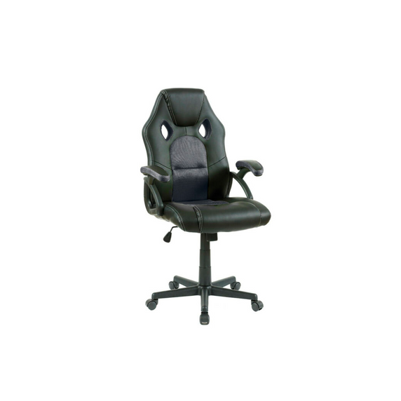 Neo Black Leather Mesh PC Gaming Office Chair