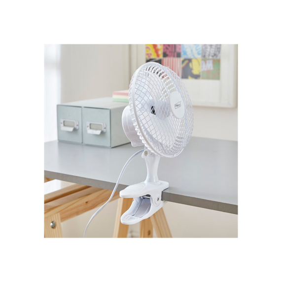 Neo Mini Clip Base Mount Desk Fan - White