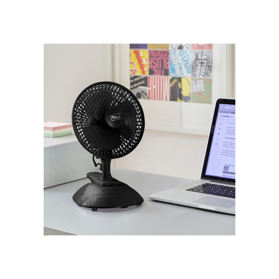 Neo Mini Clip Base Mount Desk Fan Black