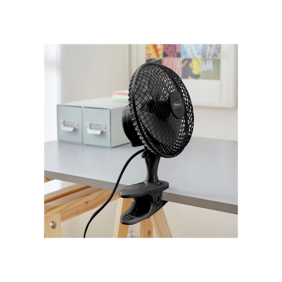 Neo Mini Clip Base Mount Desk Fan Black