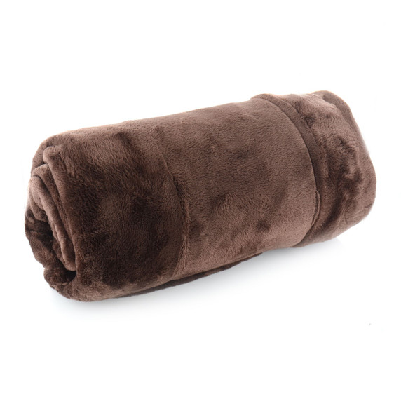 CCA Faux Mink Throw Blanket | SK-73379_JAVA | 150 x 200 cm BROWN (JAVA) AS-39630