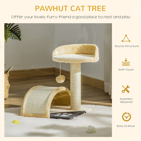 Cat Tree Kitten Scratching Scratcher Cosy Sisal Home Play Rest Activity Exercise