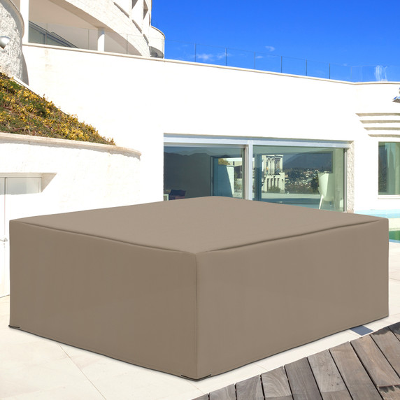 275x205cm Outdoor Furniture Protective Cover Water UV Resistant Beige Outsunny