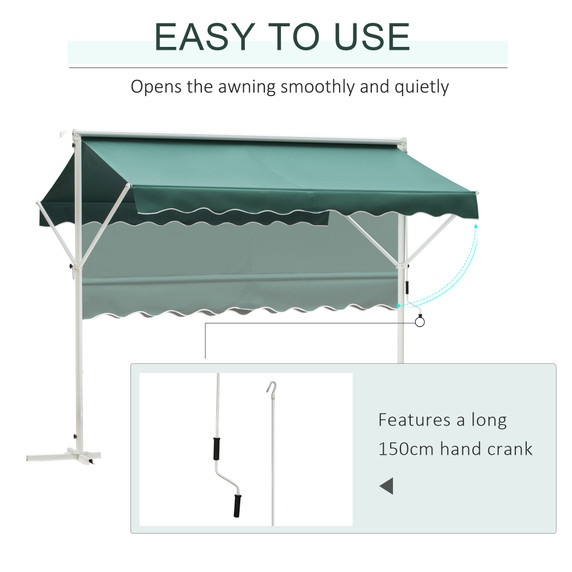 Awning Shelter-Green/White