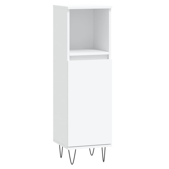 vidaXL Bathroom Cabinet White 30x30x100 cm Engineered Wood