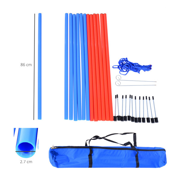 Pet Agility Set Training Play Kit Dog Hoop Poles Tunnel Obedience Equipment