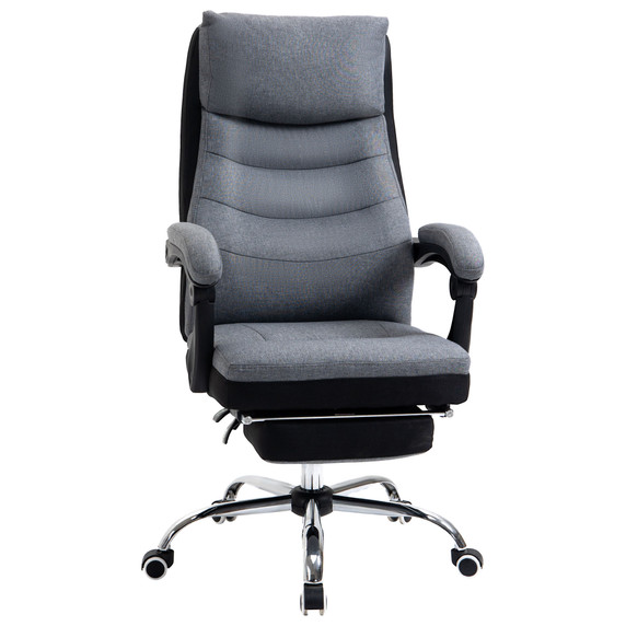 Executive Office Chair Swivel Reclining Chair w/ Retractable Footrest Vinsetto