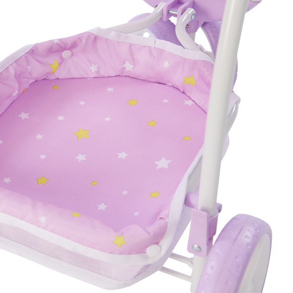 Olivia's Little World 2 in 1 Baby Doll Stroller Pram Foldable Purple