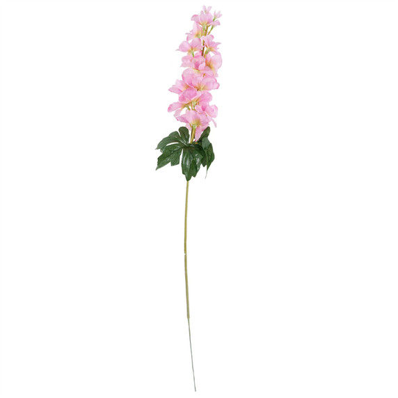 60cm Pink Delphinium Tropical with Glass Vase