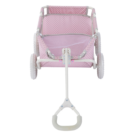 Olivia's Little World Baby Doll Pull Along Wagon Trolley Toy Cart