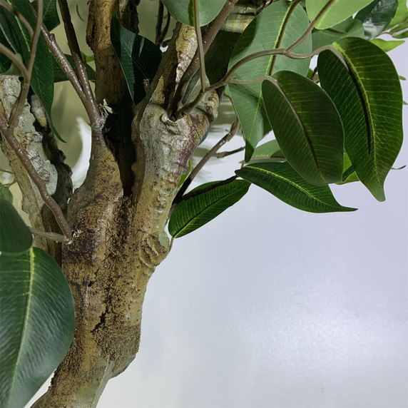 100cm Premium Artificial Ficus Twist Tree Gold Planter