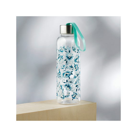 Reusable Peony Pick of the Bunch 500ml Water Bottle with Metallic Lid