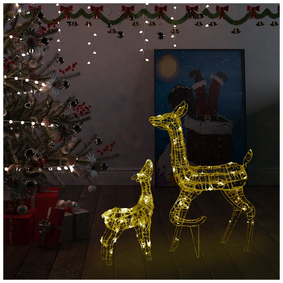 Acrylic Reindeer Family Christmas Decoration 160 LED