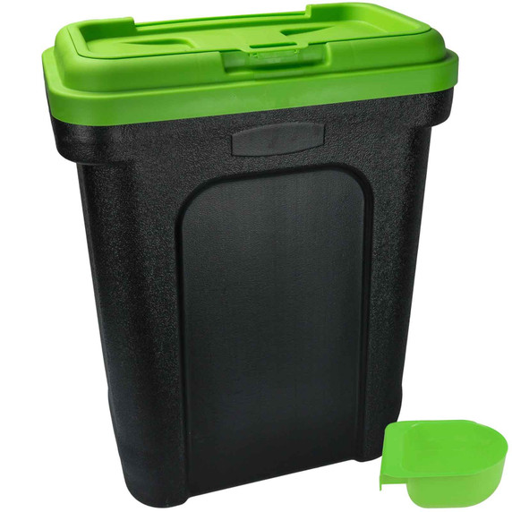 Pet Food Storage & Scoop LARGE GREEN