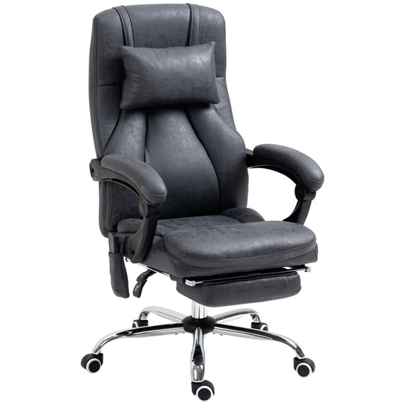 Vinsetto High Back Massage Office Chair with Vibration Point Headrest Remote
