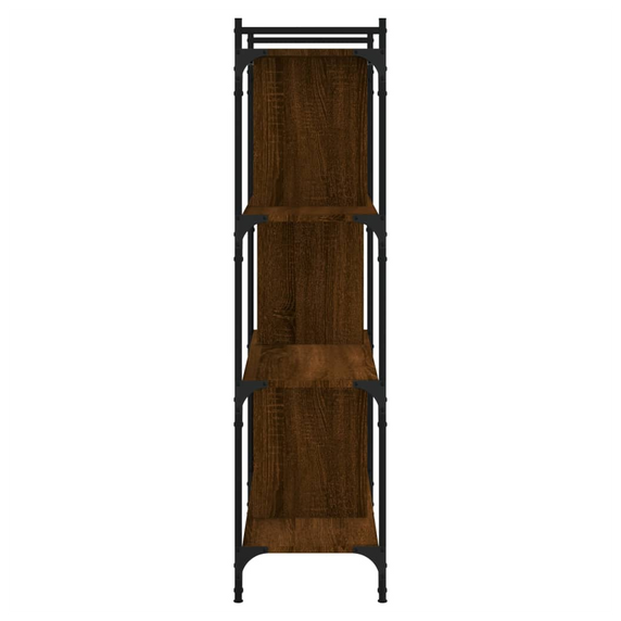 vidaXL Bookcase 4-Tier Brown Oak 76x32x123 cm Engineered Wood