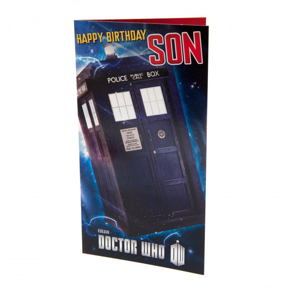 Doctor Who Birthday Card Son