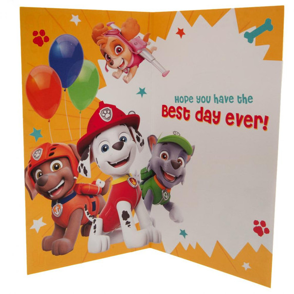 Paw Patrol Birthday Card