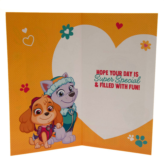 Paw Patrol Birthday Card Girl