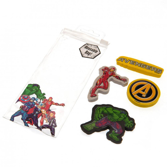 Marvel Comics 4pk Eraser Set