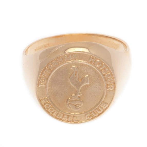 Tottenham Hotspur FC 9ct Gold Crest Ring Large