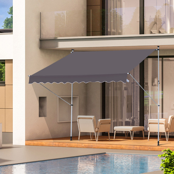  3x1.5m  Adjustable Outdoor Aluminium Frame Awning