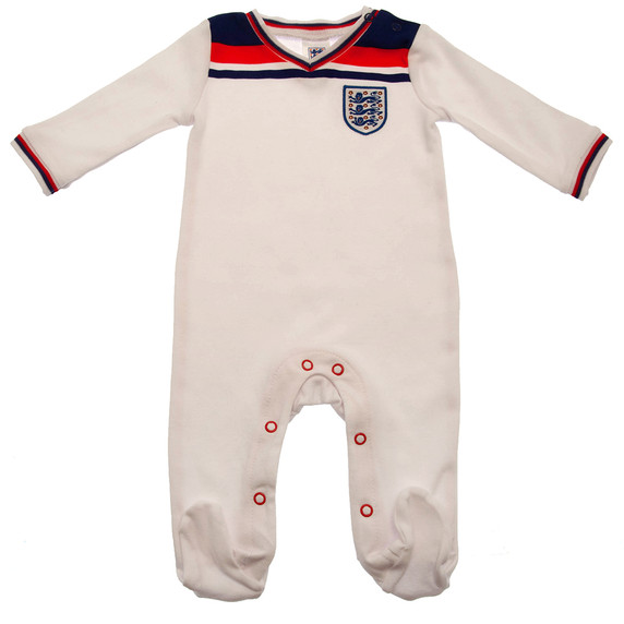 England FA Sleepsuit 82 Retro 3-6 Mths