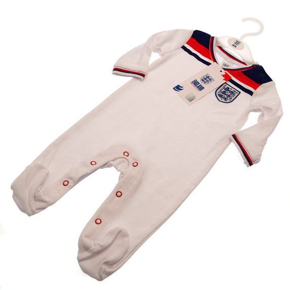 England FA Sleepsuit 82 Retro 9-12 Mths