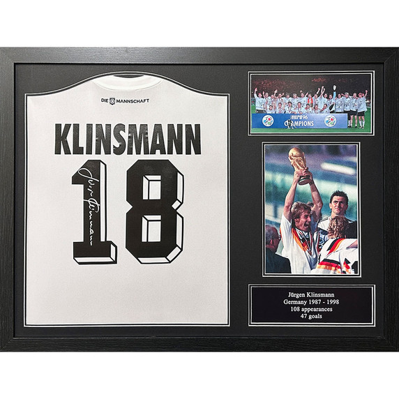 Germany Klinsmann Signed Shirt (Framed)