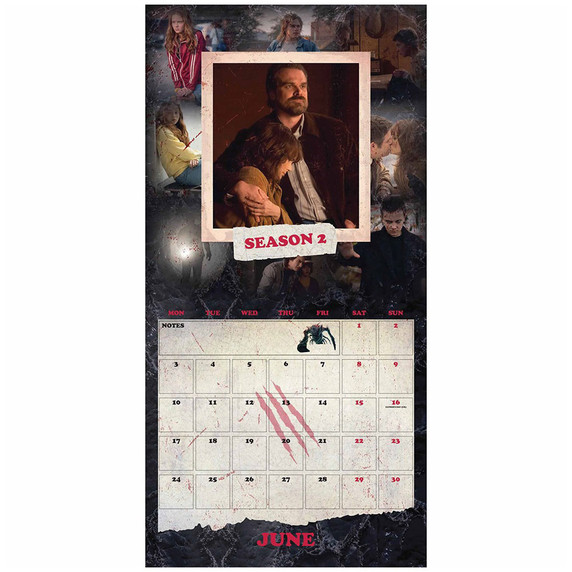 Stranger Things Square Calendar 2024