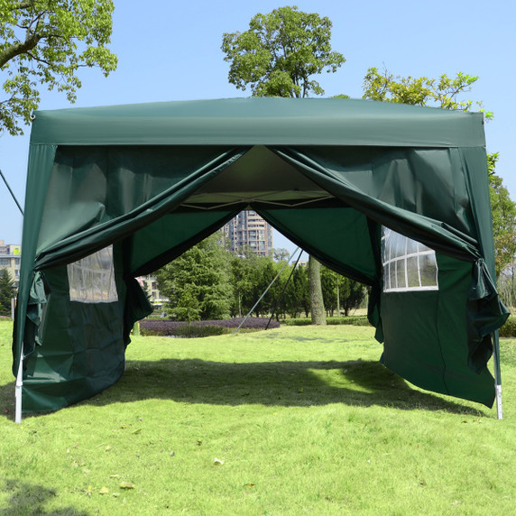 Outsunny 3x3m Pop up Gazebo Marquee - Easy Setup, Water Resistant Canopy, UV Protection, Rust-Resistant Steel Frame