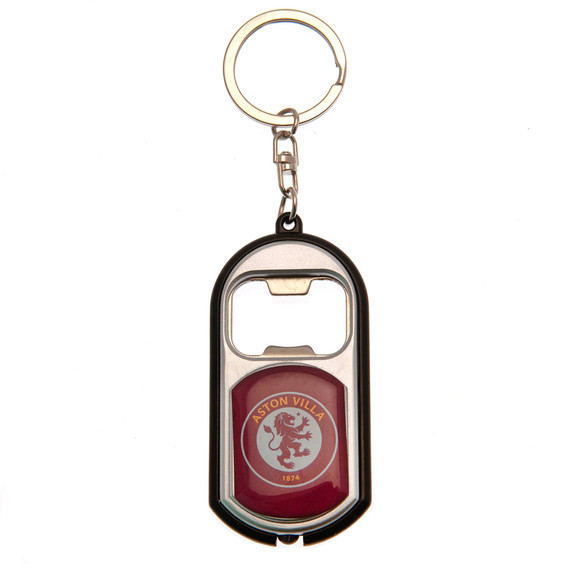 Aston Villa FC Keyring Torch Bottle Opener