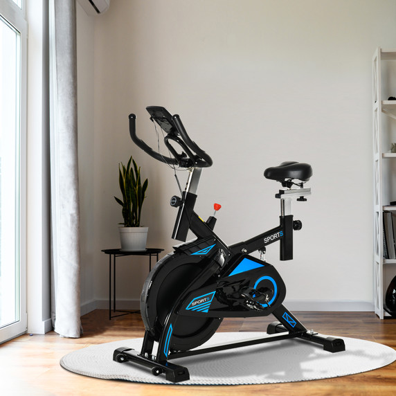 Stationary Exercise Bike Upright Training Bicycle Cardio Indoor Workout, Black