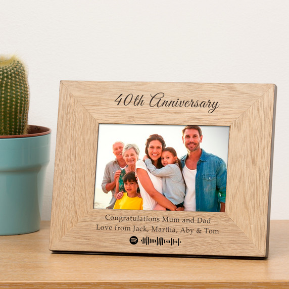 Our Song Wood Picture Frame (6"" x 4"")