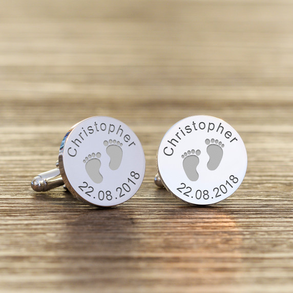 New Daddy Cufflinks - Silver Finish